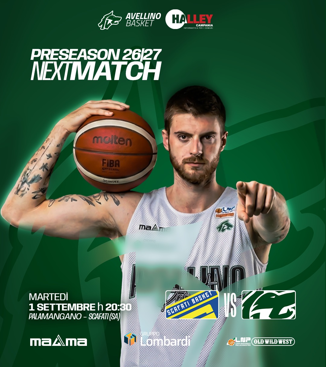 Test Match per l'Halley Campania Avellino Basket: stasera derby a Scafati