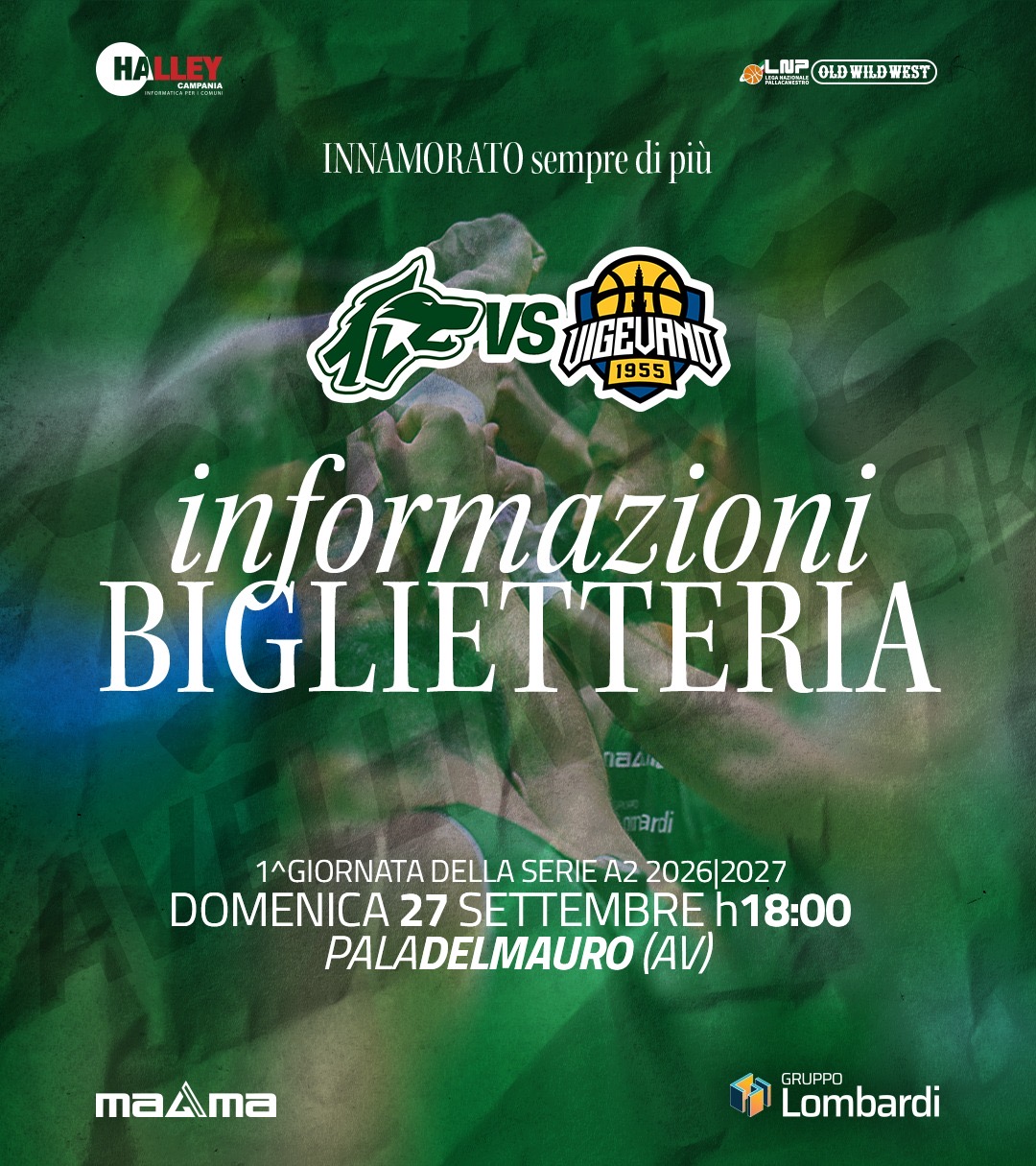 Halley Campania Avellino Basket - Elachem Vigevano 1955, scatta la prevendita