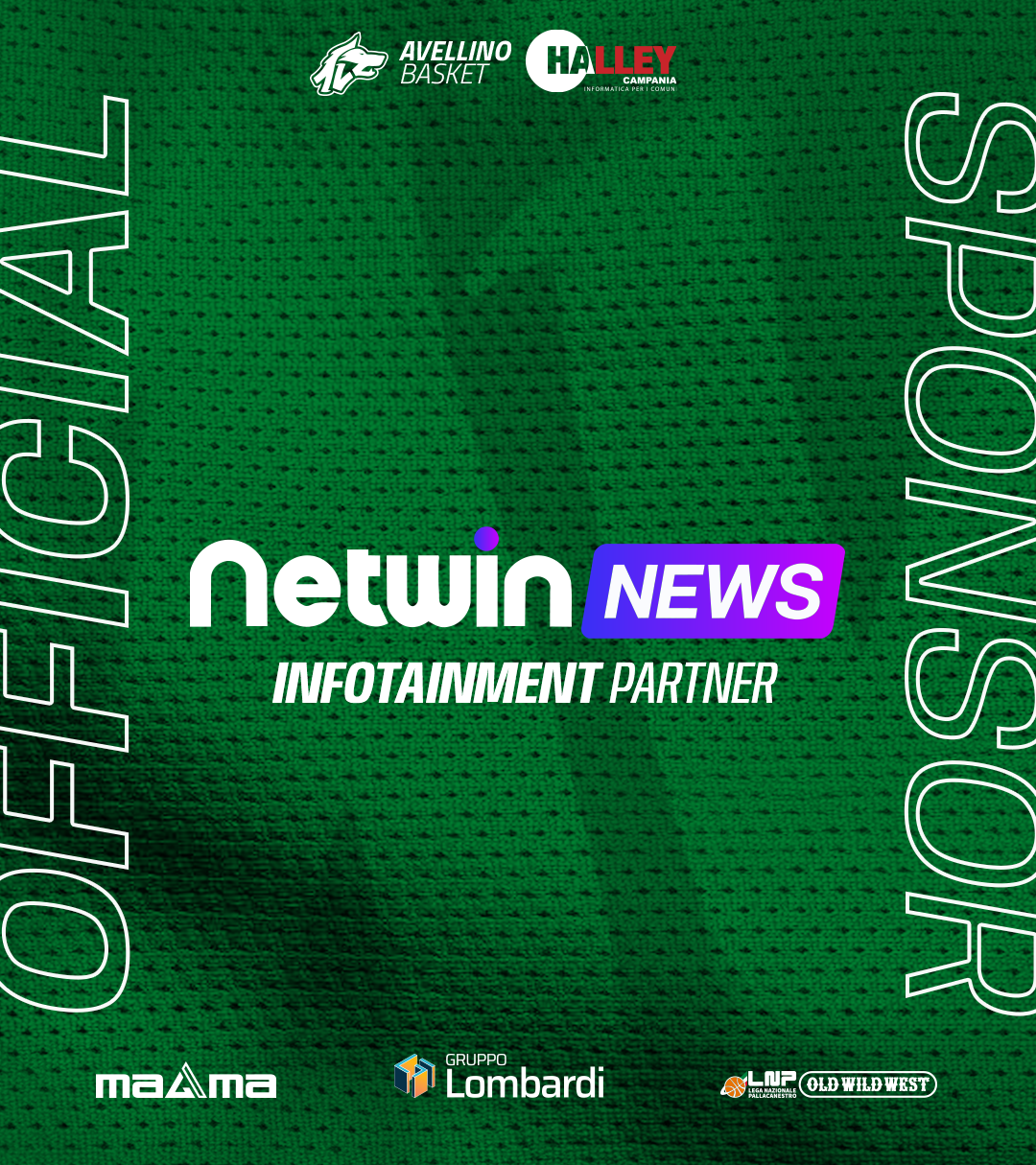 NETWIN NEWS DIVENTA OFFICIAL INFOTAINMENT PARTNER DELL'AVELLINO BASKET
